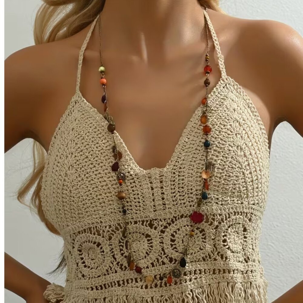🦋 Vintage-Style Bohemian Necklace